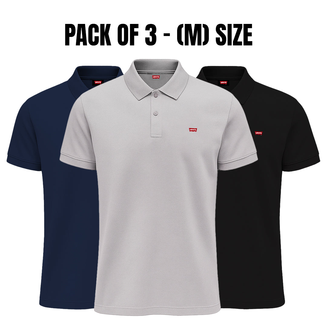 Lewis Pack of 3 – Medium Size Polo Shirts