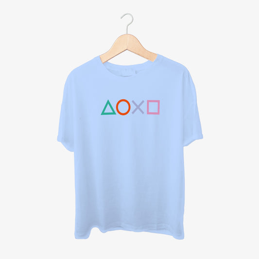 Squid Game Icons Print Round Neck Shirt