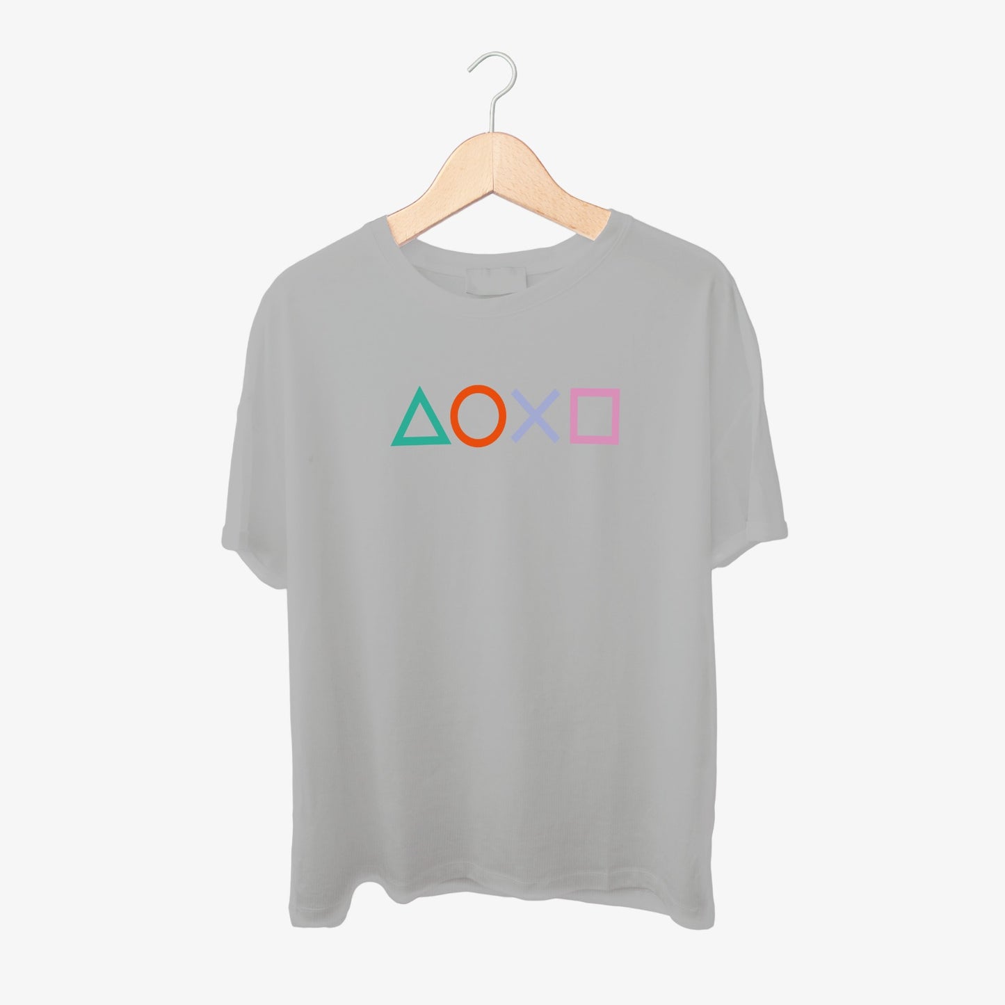 Squid Game Icons Print Round Neck Shirt