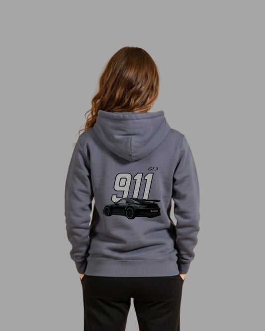 Dark Brown Premium Printed Winter Hoodie– Cozy & Minimal Style