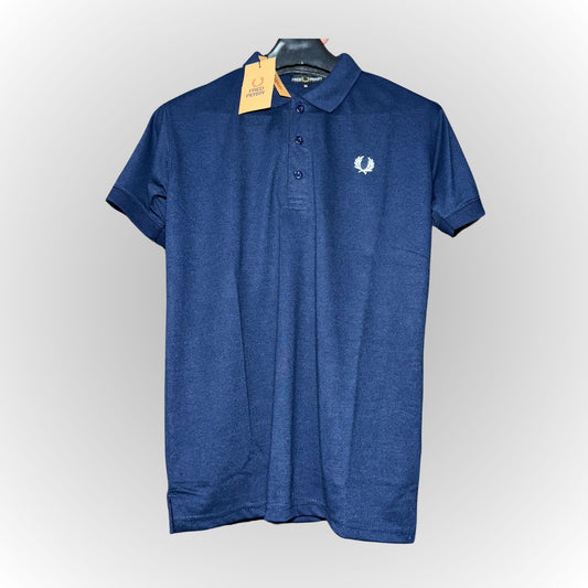 Frd Pery Polo Navy Half Sleeve