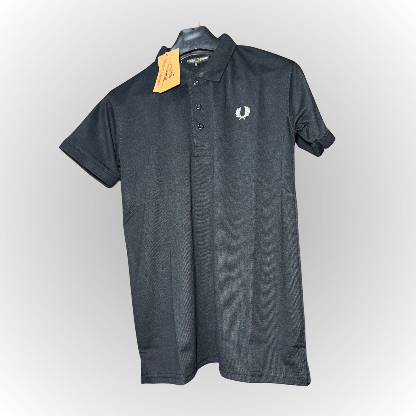 Frd Pery Polo Black Half Sleeve