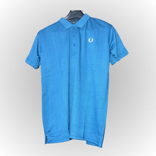 Frd Pery Polo Blue Half Sleeve