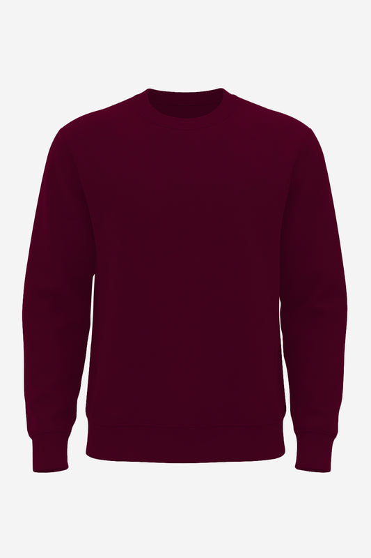 Maroon Premium Winter Sweatshirt – Cozy & Minimal Style