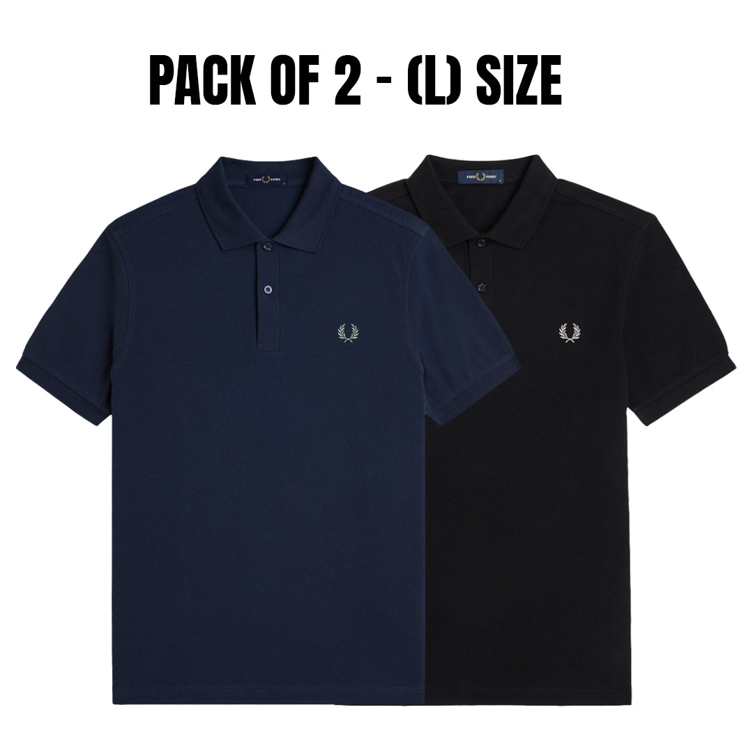 Fred Perry Pack of 2 – Large Size Polo Shirts