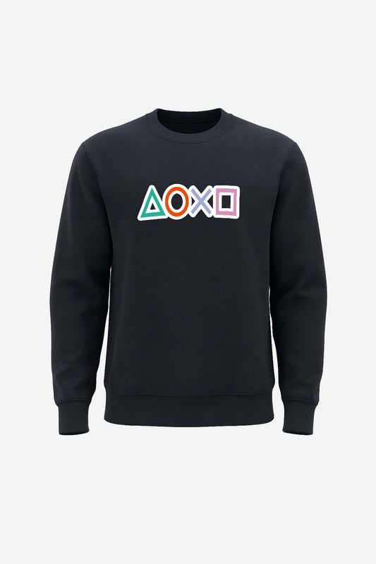 Squid Game Icons Beige Fleece Sweatshirt – Premium Winter Wear (Available in 4 Colors)