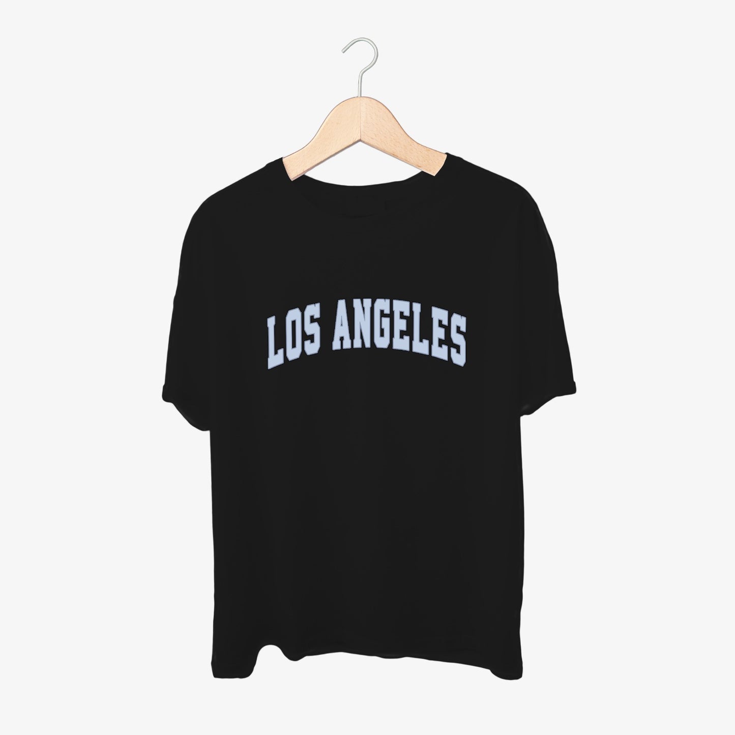 Los Angeles Logo Print Round Neck Shirt