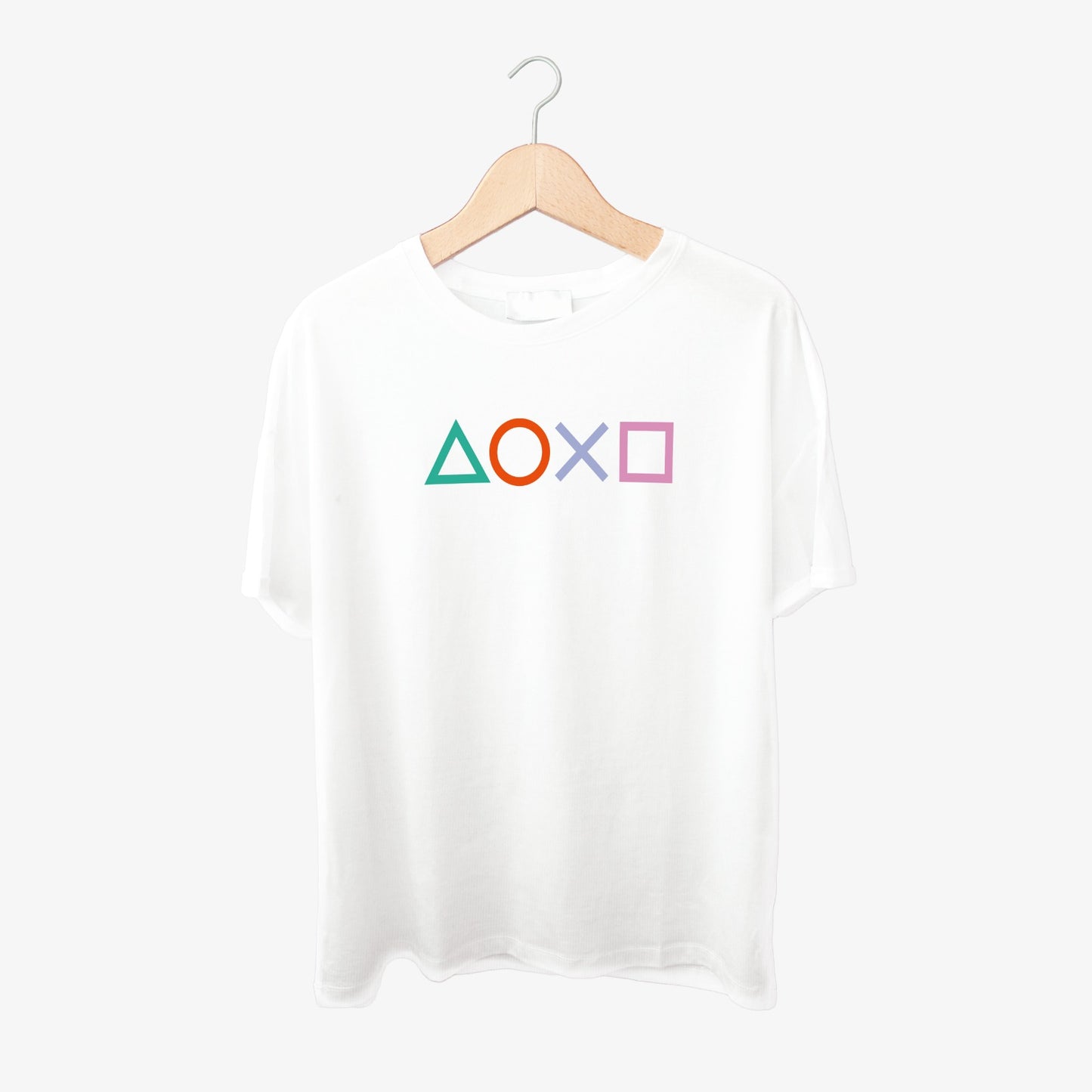 Squid Game Icons Print Round Neck Shirt