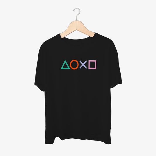 Squid Game Icons Print Round Neck Shirt