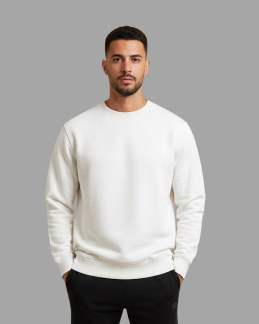 Beige Winter Sweatshirt– Premium Unisex Fleece | Cozy & Stylish Winterwear